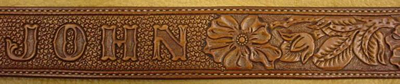 Carved Name Belt