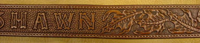 Carved Name Belt