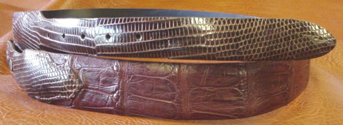 Tapered Burgundy Alligator