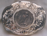 Silver Dollar Coin Buckle