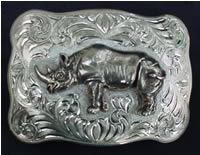 Rhinoceros Belt Buckle