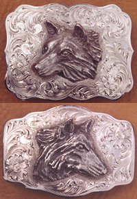 Wolf Belt Buckles