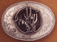 Riata & Bronc Belt Buckle