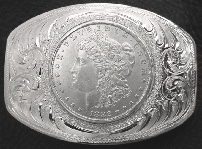 #172 Silver Dollar Buckle