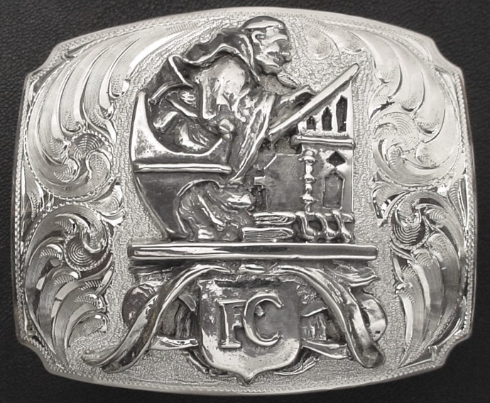 Friar's Club Comedy Logo Buckle