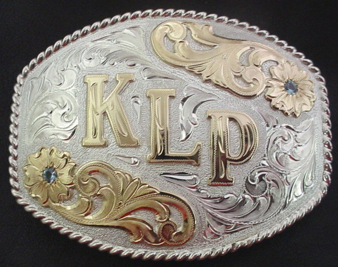 14 Karat Gold KLP Initial Buckle