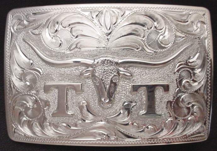 Longhorn T's Buckle