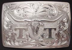 Longhorn T's Buckle