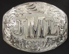 Plain Edge Monogrammed Buckle