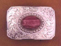 Stone Mounted Cab. Belt Buckle