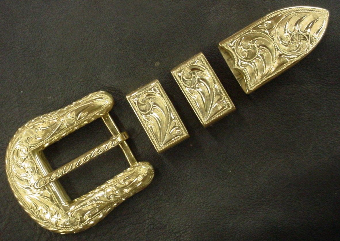 Solid 22 karat Gold Ranger Buckle 