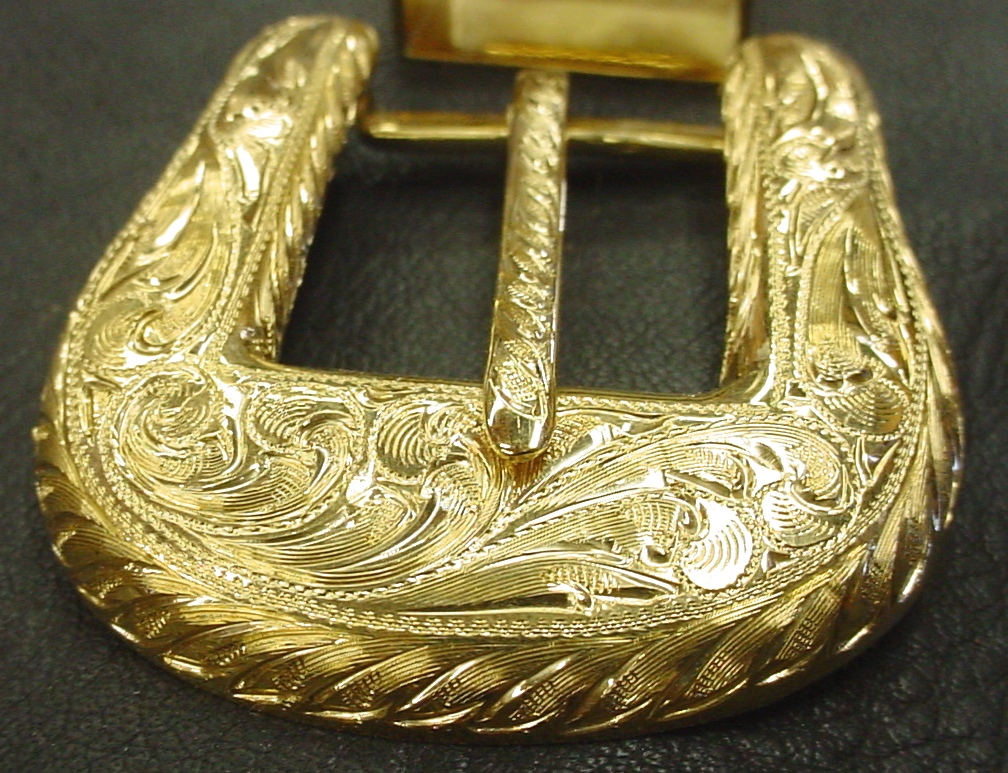 Solid 22 karat Gold Ranger Buckle 