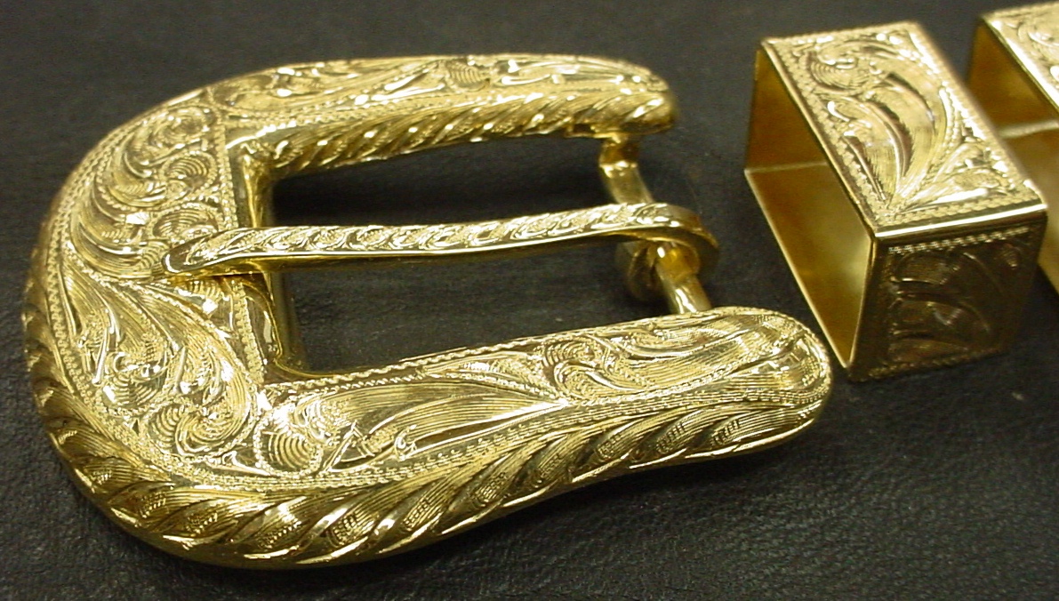 Solid 22 karat Gold Ranger Buckle 