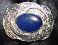 Lapis Azuli Belt Buckle