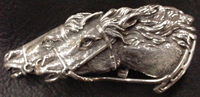  Custom Horse Heads Buckle