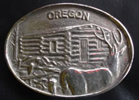 Custom Oregon State Buckle